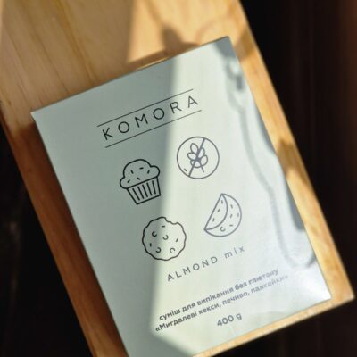 Суміш KOMORA almond mix «Мигдалеві кекси, печиво, панкейки», 400г