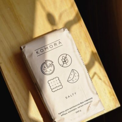 Суміш KOMORA salty «Піца, крекери, веган-млинці», 500г